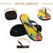 Buy Mnsruu Yellow Owl Umbrella Flip Flops & Sandals - XXL Multicolored Slippers for Home Spa Travel | Men & Women - Buy Online on GoSupps.com