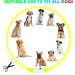 Auauy LED Light Neck Band for Dogs & Cats - Adjustable USB Charging Waterproof Safety Collar | 3 Modes (Yellow) - Buy Online on GoSupps.com