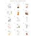Wood Milestone Cards for Babies 30 Colorful Animal-Printed Wooden Slices | Perfect Gift for Birth & Baby Showers - Buy Online on GoSupps.com