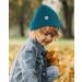 Hat Hut Toddlers Satin Lined Beanie - Kids Winter Knit Hat for Boys and Girls, Cuffed Beanie with Silk Lining - One Size, Monterey Blue - Buy Online on GoSupps.com