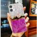 ARSTVEC Glitter iPhone 12/12 Pro Case - Pink Golden Marble TPU Cover for Women | Slim & Elegant Protective Phone Case - Buy Online on GoSupps.com