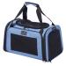 PetSfit TransportBox cat dog foldable carrying bag dog bag for cat small dog portable dog flight bag travel bag for dogs with shoulder strap and expandable bed performance blue S blue