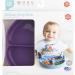 Bumkins Silicone Grip Dish Suction Plate - Purple | BPA-Free, Microwave & Dishwasher Safe | Divided Toddler Plate - Buy Online on GoSupps.com