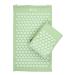 Bodhi Acupressure Set Vital: Acupressureatta (72 x 42cm) & acupressure pillow |including bag |For self -massage relaxation & promotion of blood circulation (pastel green) Lindgr n