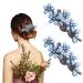Jodsen Diamond Hair Clips 2 Pcs Flower Hair Barrettes Hair Accessories for Women & Girls Diamond Flower Hair Slides Hair Styling Accessories for Daily Birthday Wedding Party Dating Dinners (Blue)