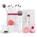 Jessup Makeup Brushes Set 14pcs Make up Brushes Highend Makeup Gift Set Includes Foundation Concealer Blush Contour Powder Eye Brush Makeup Sponge Makeup Brush Cleaner and Towel Pearl White T333 E-T333