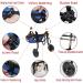 Disability Dog Wheelchair Small Pet Back Leg Wheelchair Adjustable Lightweight Dog Wheelchair Dog Mobility Aid Trolley with Wheels Rehabilitation of The Back Legs of The Dog Medium - Buy Online on GoSupps.com