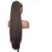 PORSMEER 30 Inch Yaki Straight Drawstring Ponytail Clip In Extensions for Women Kinky Straight Pony Tail Extensions Hair Extensions Ponytail (Natural black) - Buy Online on GoSupps.com