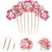 PATKAW Flower Hair Comb Wedding Bridal Hair Comb Clip Wedding Hair Styling Hair Comb - Buy Online on GoSupps.com