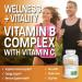 Bronson Vitamin B Complex with Vitamin C - Immune Health & Energy Support - 250 Vegetarian Capsules - Buy Online on GoSupps.com