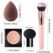 2 PCS Air Cushion CC Cream & Mushroom Head Foundation Set with Sponge & Brush - Long Lasting, Moisturizing Makeup for Bright Skin - Natural Shade - Buy Online on GoSupps.com