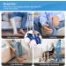 Hoomtree Leg Lifter Strap Set of 2 for Limited Mobility Thigh Lifter Strap with Padded Grip and Loop for Knee Hip Surgery Recovery Mobility Aids Tool for Disabled Get in and Out of Bed Car Wheelchair 2 pack Blue - Buy Online on GoSupps.com