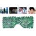 Pure Handmade Natural Rose Quartz & Green Aventurine Jade Eye Mask | Healing Stone Skin Care Tool - Buy Online on GoSupps.com