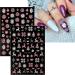 JMEOWIO 12 Sheets Christmas Glitter Nail Art Stickers Decals Self-Adhesive Snowflake Winter Holiday Cute Silver Pink Nail Supplies Nail Art Design Decoration Accessories - Buy Online on GoSupps.com