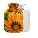 Sunflower Hot Water Bottle with Cover 2L Large Hot Water Bag for Pain Relief Hot and Cold Compress