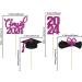36 Pack Graduation Cupcake Toppers 2024 Glitter Class Of 2024 Cupcake Toppers 2024 Cupcake Toppers Graduation Cupcake Picks Graduation 2024 for Graduation Party Decorations 2024 Purple - Buy Online on GoSupps.com