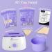 Mallowwax Waxing Kit - Hair Removal Wax Warmer Kit with Lavender Beads - Brazilian Bikini Wax for Women and Men - Body Wax for Legs, Armpit, Eyebrow, Facial - 14.1oz - Buy Online on GoSupps.com