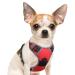 Eagloo dog harness Small dogs anti -train dog harness with reflex strips and control adjustable adjustable and durable breast harness dog suitable for walking and jogging red s s (1 pack) red