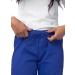Sivvan Women's Scrub Set - Mock Wrap & Cargo Pants, Medium Royal Blue - Buy Online on GoSupps.com
