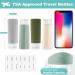 Opret 100ml Silicone Travel Bottles for Toiletries 4 Pcs Leak Proof Portable Travel Container Refillable Squeezable 3.4oz for Shampoos and Conditioner BPA Free and TSA Approved Grey sega Green dark Green white - Buy Online on GoSupps.com