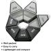 Patelai 6-Piece 7-Sided Pill Organizer - Portable Weekly Vitamin Planner & Daily Medicine Box - Travel-Friendly Storage with Vivid Colors - Buy Online on GoSupps.com