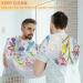 Abstract Flower Bird Beard Bib Apron - Non-Stick Waterproof Hair Catcher for Men | Ideal Grooming Cape with 2 Suction Cups - Best Gifts for Men - Buy Online on GoSupps.com