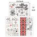 Suicide Squad HQ Temporary Tattoos - 3 Sheets, Perfect for Halloween Cosplay and Party Costumes - Buy Online on GoSupps.com