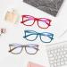 5 Pack Blue Light Blocking Reading Glasses - Square Fashion Computer/Gaming TV Glasses (5C A 1.75) - Buy Online on GoSupps.com