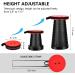 imodomio Upgraded Portable Collapsible Telescopic Stool - 480lbs Load Capacity - Foldable Camping Stool for Hiking & BBQ Parties - Indoor & Outdoor Activities - Red - Buy Online on GoSupps.com