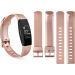 8 Pack Silicone Bands for Fitbit Inspire 2, HR, Ace 2 | Sport Adjustable Wristbands for Women Men | Small Size | Rose Gold/Champagne Gold - Buy Online on GoSupps.com