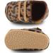 Baby First Walking Shoes - PU Leather Baby Sneakers for Boys and Girls | Non-Slip Rubber Soles | Leopard Print | 0-18 Months - Buy Online on GoSupps.com