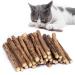 30Pcs Cat Catnip Sticks Cat Chew Sticks Cat Catnip toys Natural Matatabi Silvervine Chew Sticks Teeth Grinding Chew toys for Cat Dental Catnip Toys for Cat Kitten