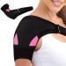 JCTRRJ shoulder bandage shoulder orthosis for women shoulder support bandage shoulder bandage for women shoulder warmer women prevention and restoration of sports injuries arthritis (pink)