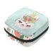 Lama with flowers crown ladies binding storage bag menstrual bag portable menstrual cup pocket with zipper for teenagers girls women women