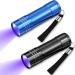 Mudder UV Torch 2 Pieces 9 LED Blacklight Detector Handheld Pocket Portable Black Light Torches Mini Flashlight Pet Urine Detectors for Dog Cat Bed Dry Stains Battery Not Included (Mini Lampe-2909)