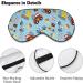 Cartoon Rescue Vehicles Sleep Mask | Soft Light-Blocking Blindfold for Women - Adjustable Traffic Car Eye Cover - Buy Online on GoSupps.com