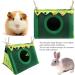 Hioph Small Animal Hideout - Cozy Triangular Shelter for Hamsters, Guinea Pigs - Nest Bed House for Playing, Sleeping, and Resting - Ventilated and Warm Habitat - Buy Online on GoSupps.com