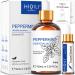 HIQILI Peppermint Oil 100ML 100% Pure Peppermint Essential Oil Natural for Diffuser Hair Add to Spray Shampoo Conditioner Oil - 3.38 Fl. Oz Peppermint 100.00 ml (Pack of 1)