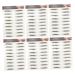 Mipcase False Eyebrows 12pcs Eyebrow Stickers 3d Stickers Hair Like Eyebrows Brown Temporary Brow Tattoos Eyebrow Trimming