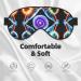 Silky Cosmic Stars Sleep Masks - Soft Satin Eye Cover & Blindfold for Travel | Perfect for Men & Women - Silent Night Stars - Buy Online on GoSupps.com