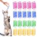 YUAAO 40 Pack Cat Spring Toys, Durable Plastic Coils for Indoor Active - Colorful 1 Inch Spirals Spring Fitness Play for Cat Kitten Pets multicolor-40Pack