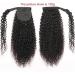 Ponytail Extensions Human Hair Ponytail Extensions Kinky Curly Wrap Around Ponytail Natural Color Brazilian Remy Hair Clip In Curly Ponytail Hairpiece for Black Women Ponytail Hair Extensions (Color 24inches 120g Kinky Straight - Buy Online on GoSupps.com