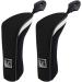 Big Teeth Golf Hybrid Head Covers Set - 2 Pcs Black Utility Club Protectors with Interchangeable Number Tag - Meshy Design for Maximum Protection - Buy Online on GoSupps.com