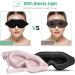 2 Pack 3D Eye Mask for Sleeping and Warm Eye Compress Set - Black Peacock Blue - Buy Online on GoSupps.com