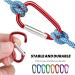 40 StK Colorful Carabiner Hooks Set | 4mm Small Snap Hook Keyring for Backpack Dog Leash Camping & Fishing - International Shipping Available - Buy Online on GoSupps.com