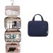 BAGSMART Large Hanging Travel Toiletry Bag for Women | Dark Blue | Full-Sized Container Holder - Buy Online on GoSupps.com