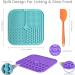 Buy Q line Losing Mat for Dogs - Light Blue & Purple Lickmate - Strong Suction Cups Spatula & Brush - Slow Feeder (Pack of 2) - International Shipping Available - Buy Online on GoSupps.com