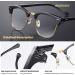 Blue Light Glasses 2 Pack - Fashion Round Half Frame Blue Light Blocking Glasses for Computer, Gaming, Reading, and TV - Gold & Silver Frames - Buy Online on GoSupps.com