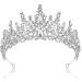 COCIDE Silver Crystal Queen Crown for Women - Rhinestone Princess Tiara for Wedding, Prom, Halloween - Bridal Hair Accessories - Buy Online on GoSupps.com
