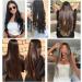 Hair Piece 22/32inch Synthetic Hair Extensions One Piece 5 Clips Long Straight High Temperature Fiber Black Brown Hairpiece For Women(88-4 32inches) 32inches 88-4 - Buy Online on GoSupps.com